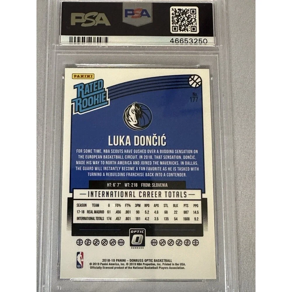 2018-19 Panini Donruss Optic - Rated Rookie Luka Dončić #177 Holo Prizm (RC)